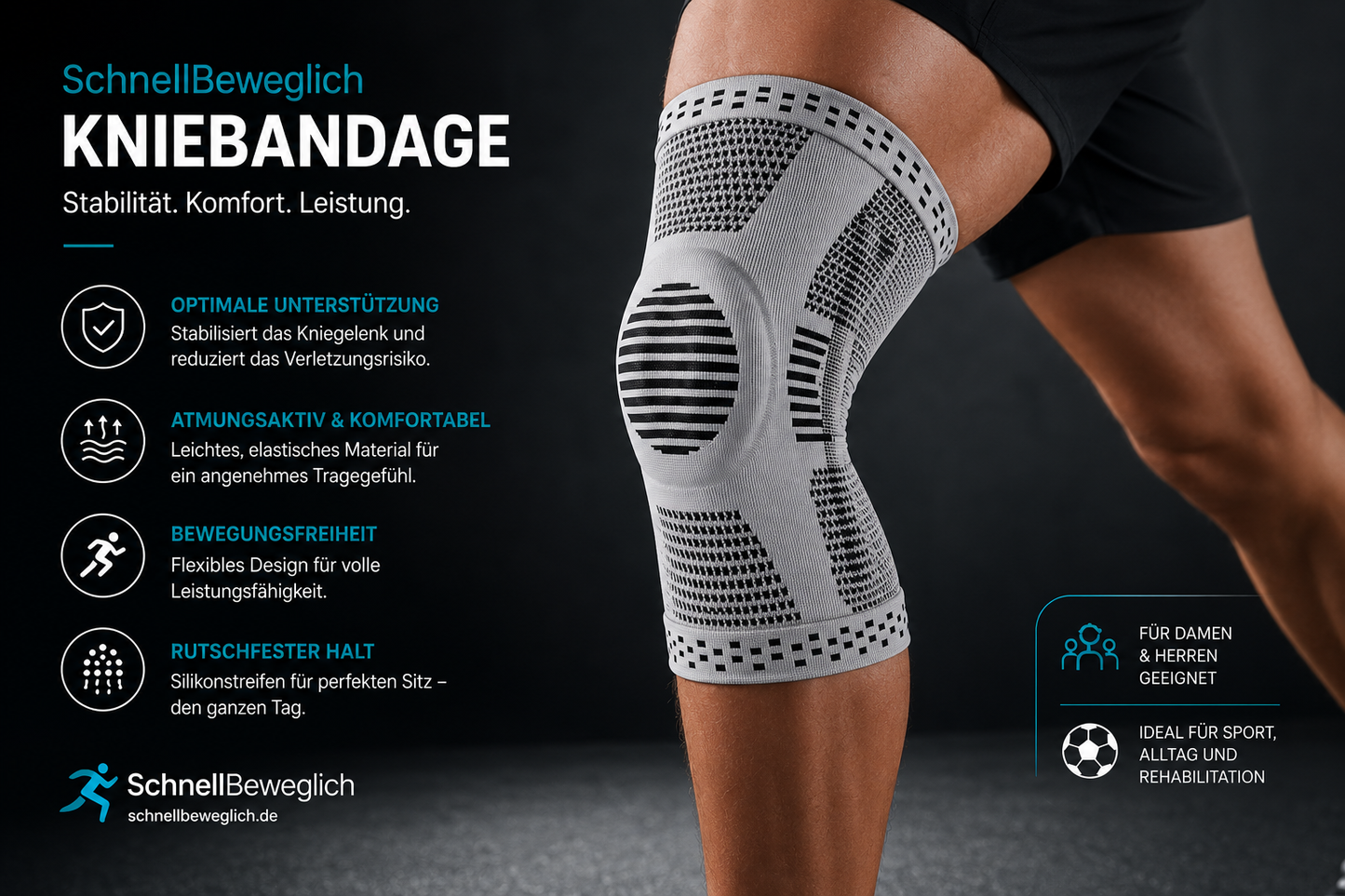 Schnellbeweglich - Kniebandage