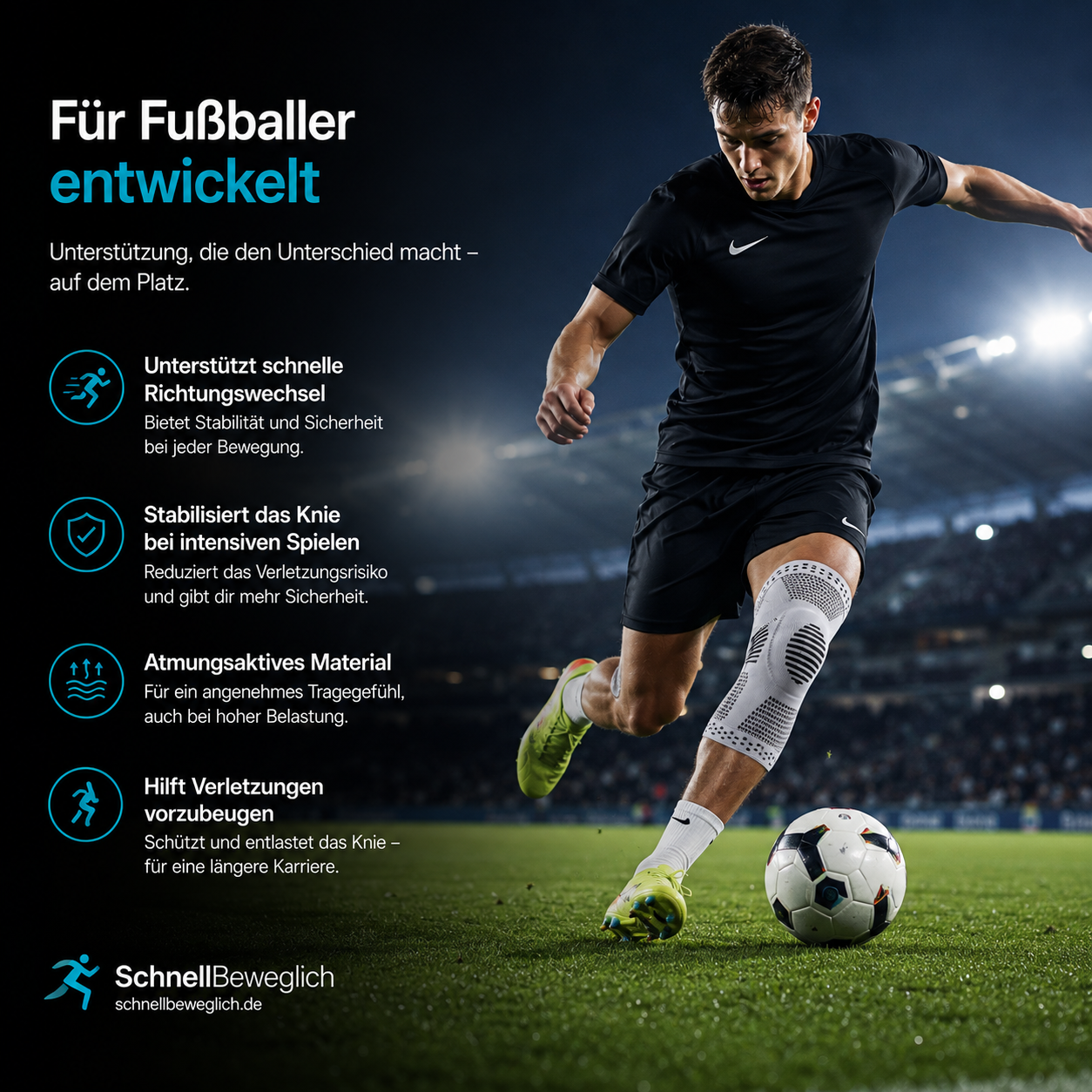 Schnellbeweglich - Kniebandage